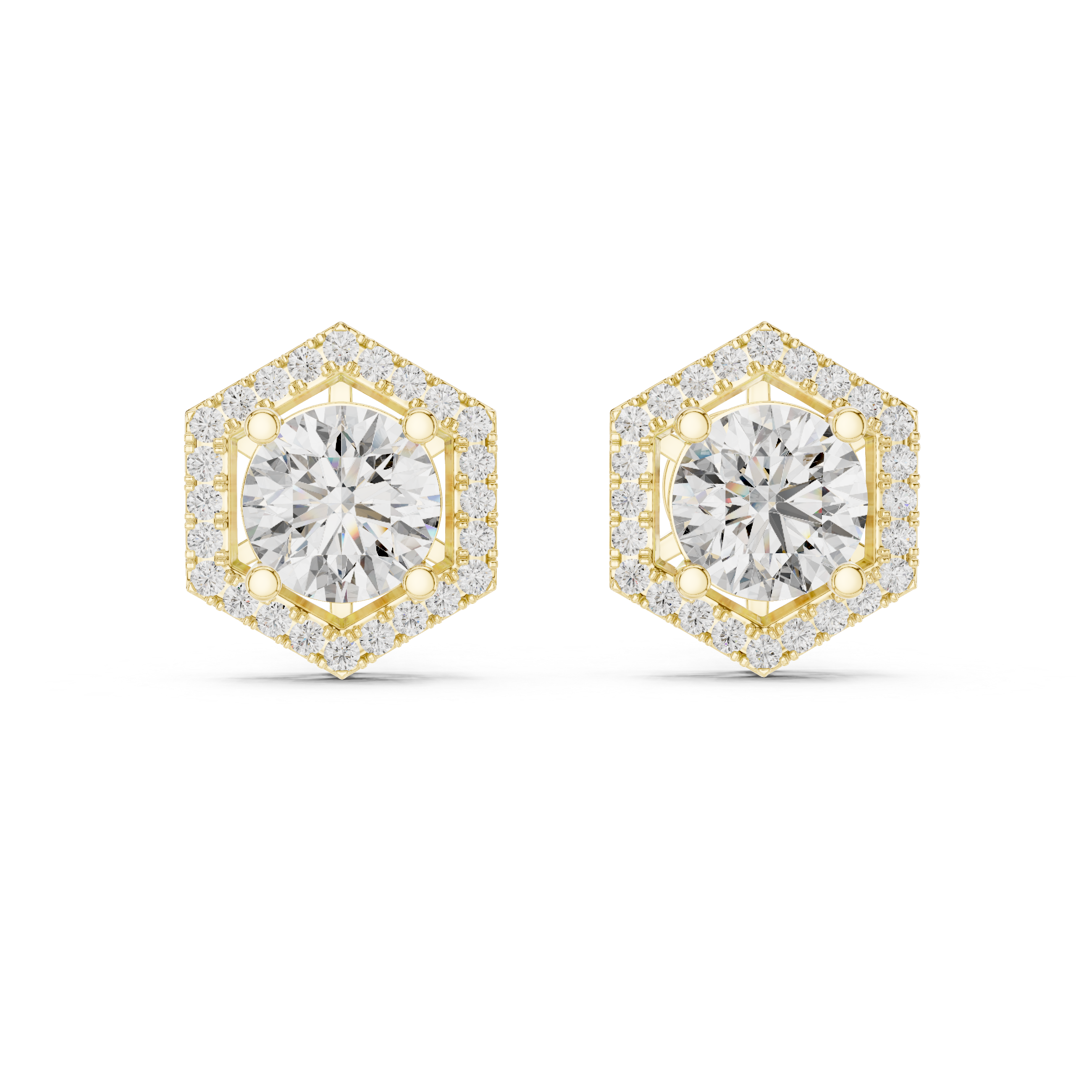 Chic Circle Lab Grown Diamond Earrings