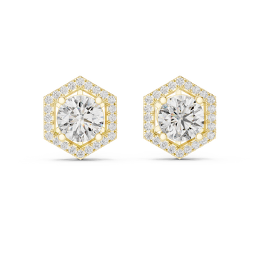 Chic Circle Lab Grown Diamond Earrings