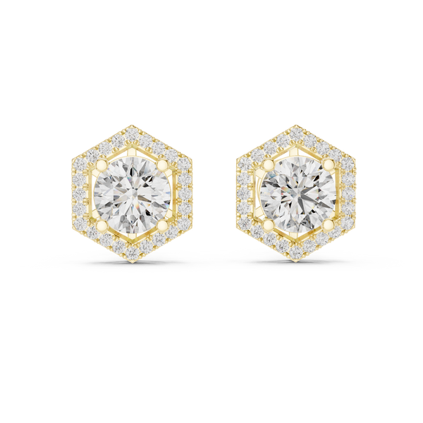 Chic Circle Lab Grown Diamond Earrings