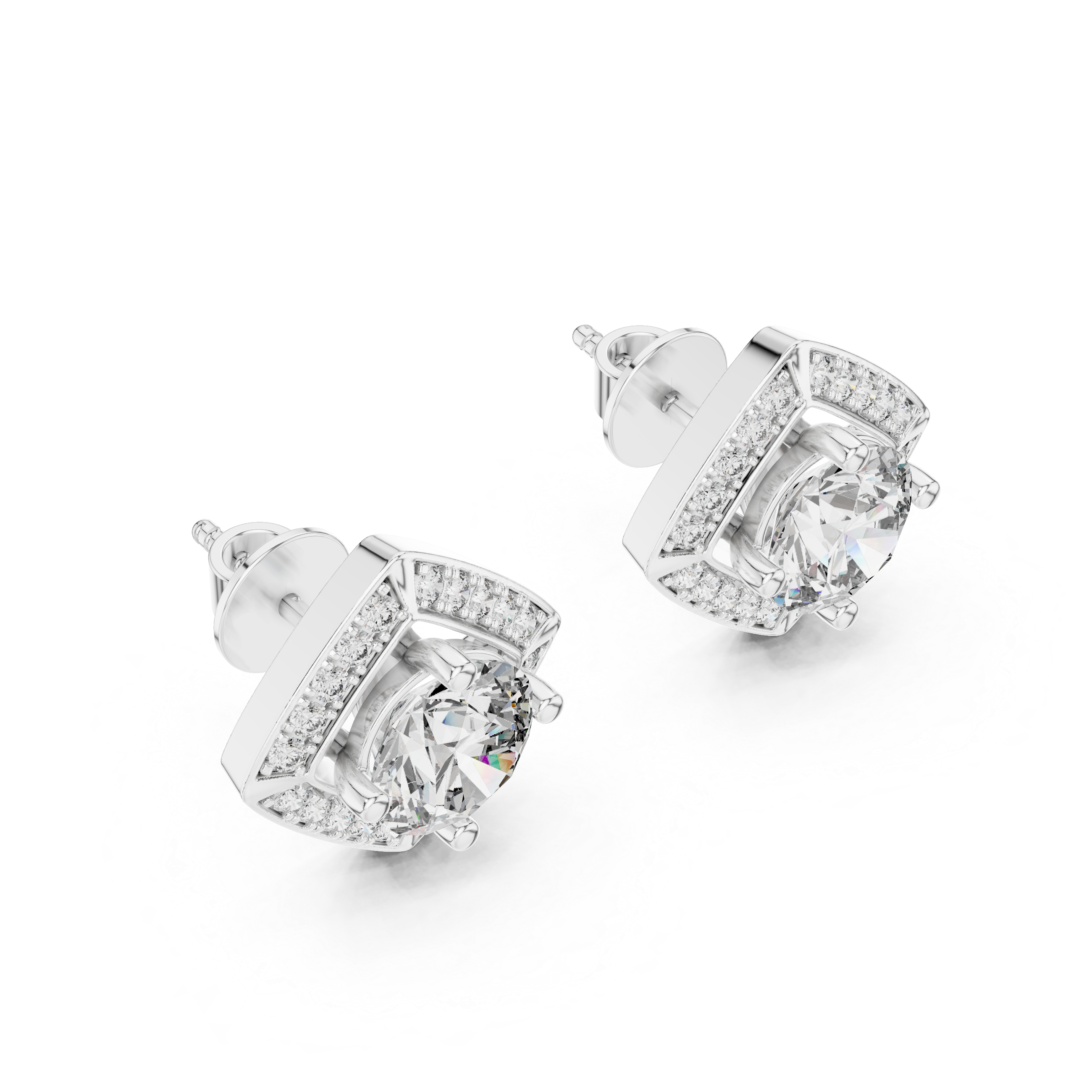 Radiant Tear Lab Grown Diamond Earrings