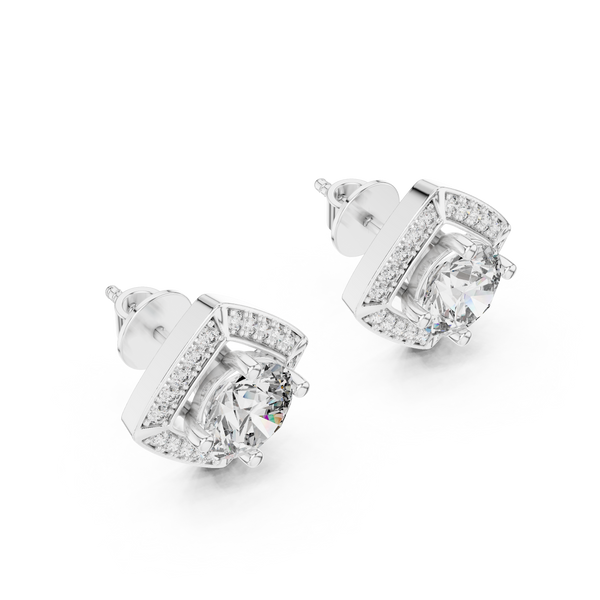 Radiant Tear Lab Grown Diamond Earrings