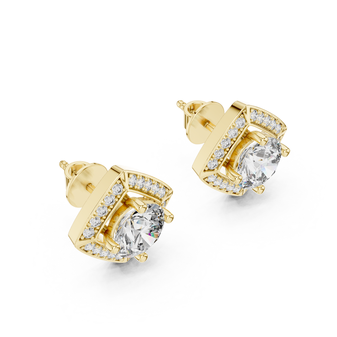 Radiant Tear Lab Grown Diamond Earrings