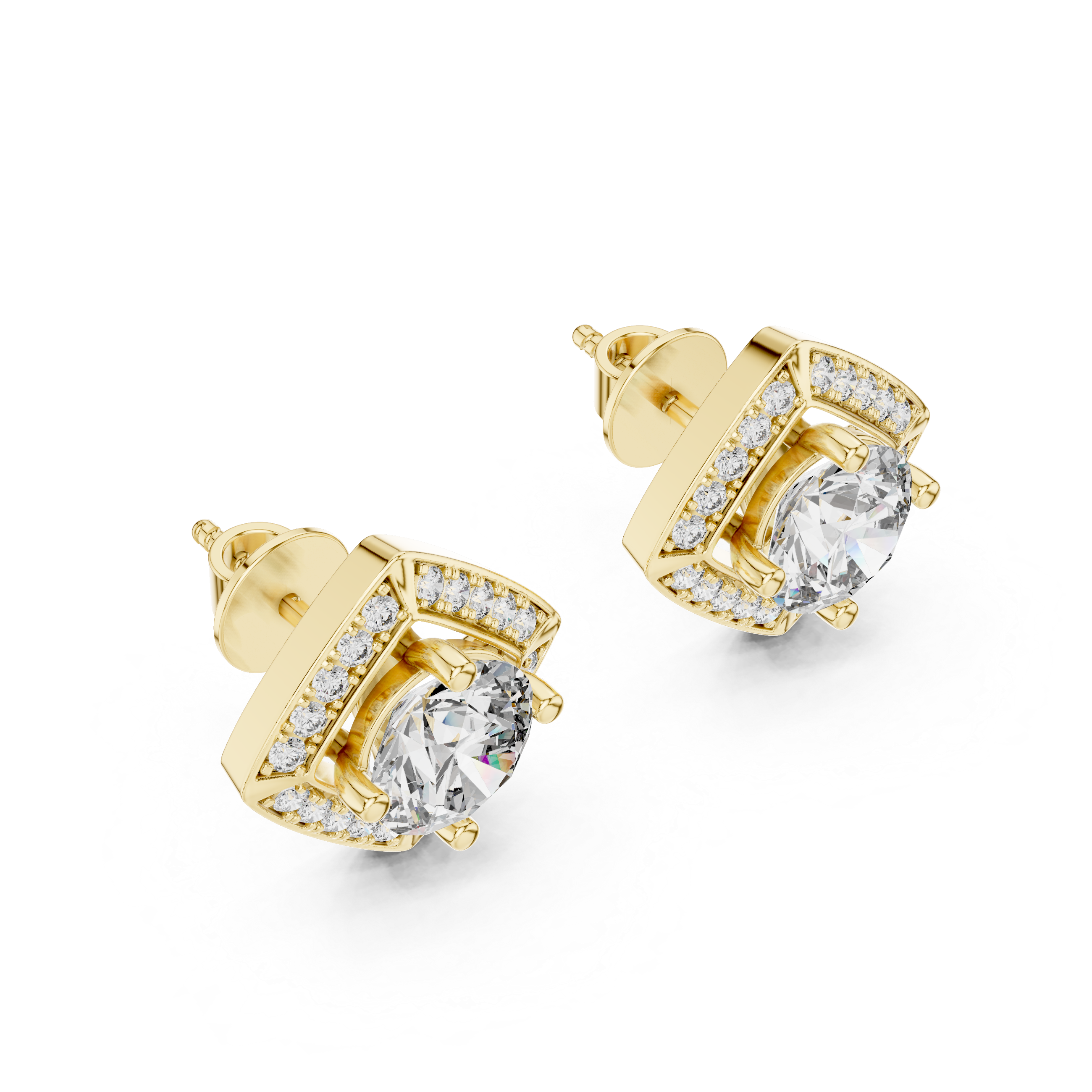 Radiant Tear Lab Grown Diamond Earrings