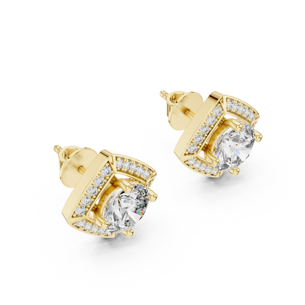 Radiant Tear Lab Grown Diamond Earrings