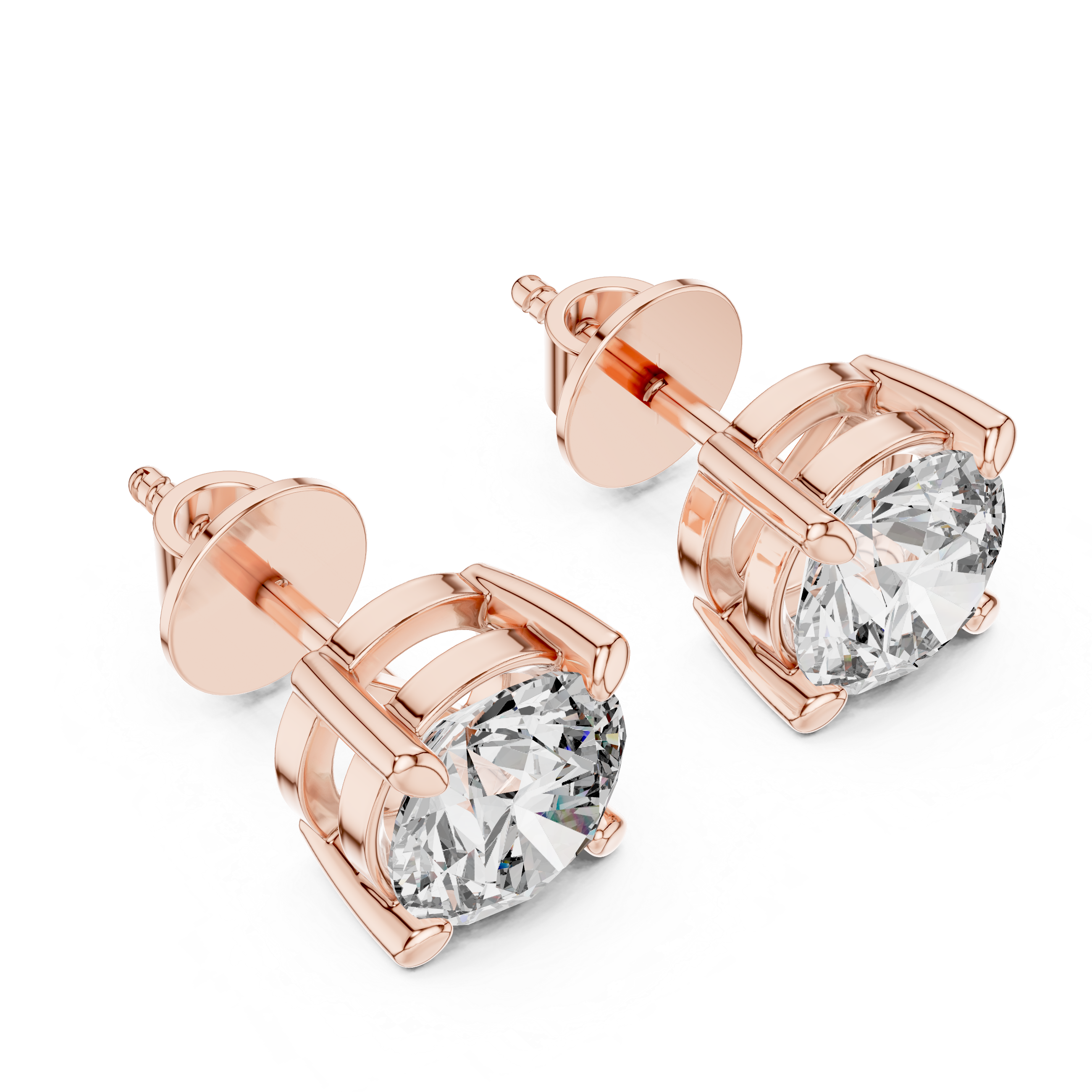 Sparkling Halo Lab Grown Diamond Earrings