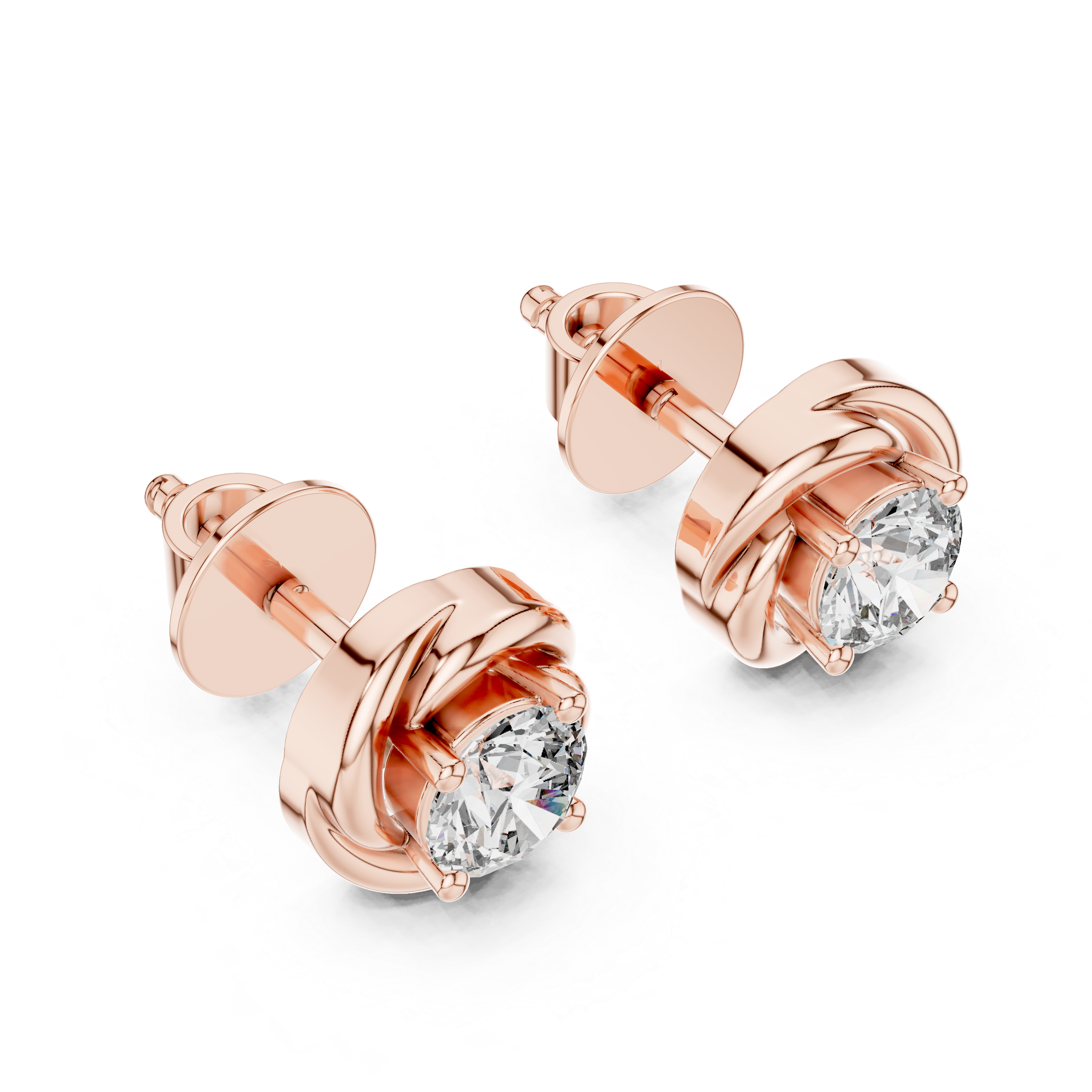Dainty Cluster Lab Grown Diamond Earrings