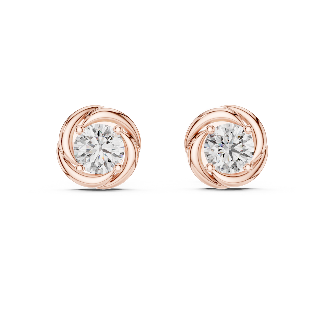 Exquisite Cluster Lab Grown Diamond Earrings
