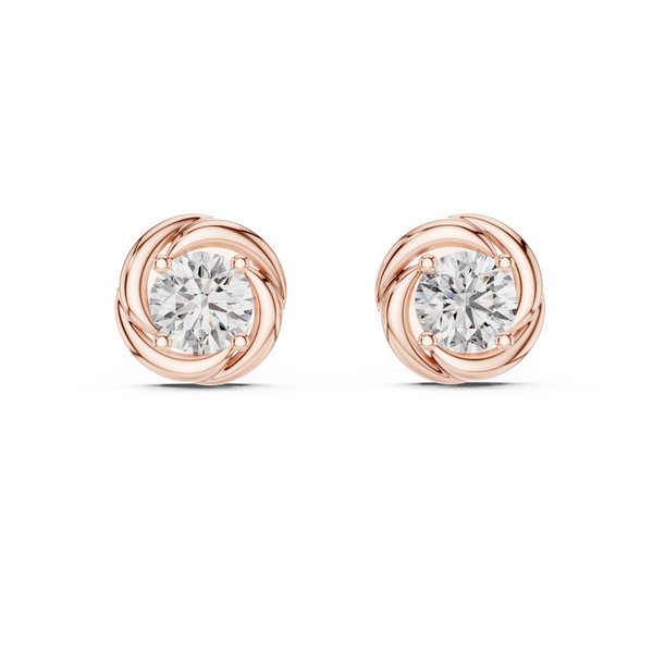 Dainty Cluster Lab Grown Diamond Earrings