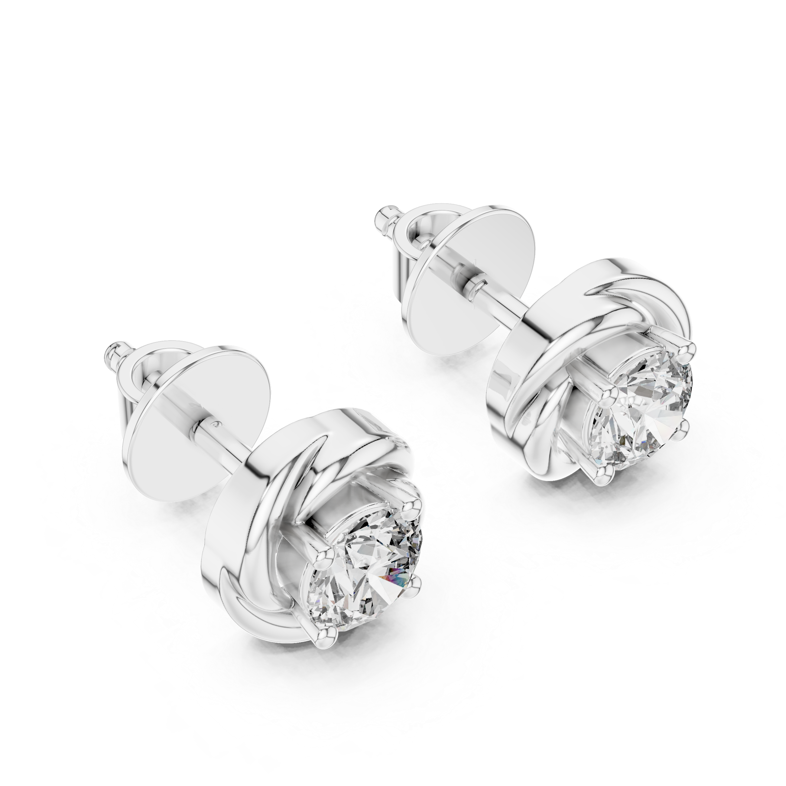 Dainty Cluster Lab Grown Diamond Earrings