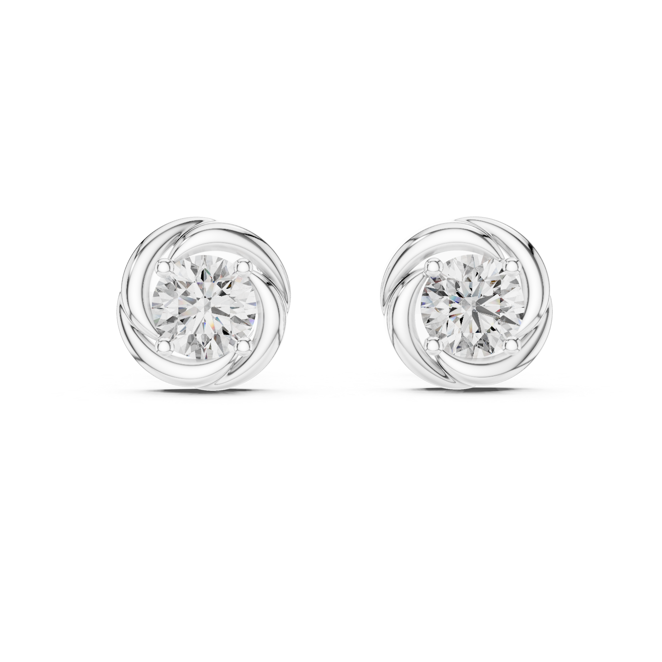 Exquisite Cluster Lab Grown Diamond Earrings