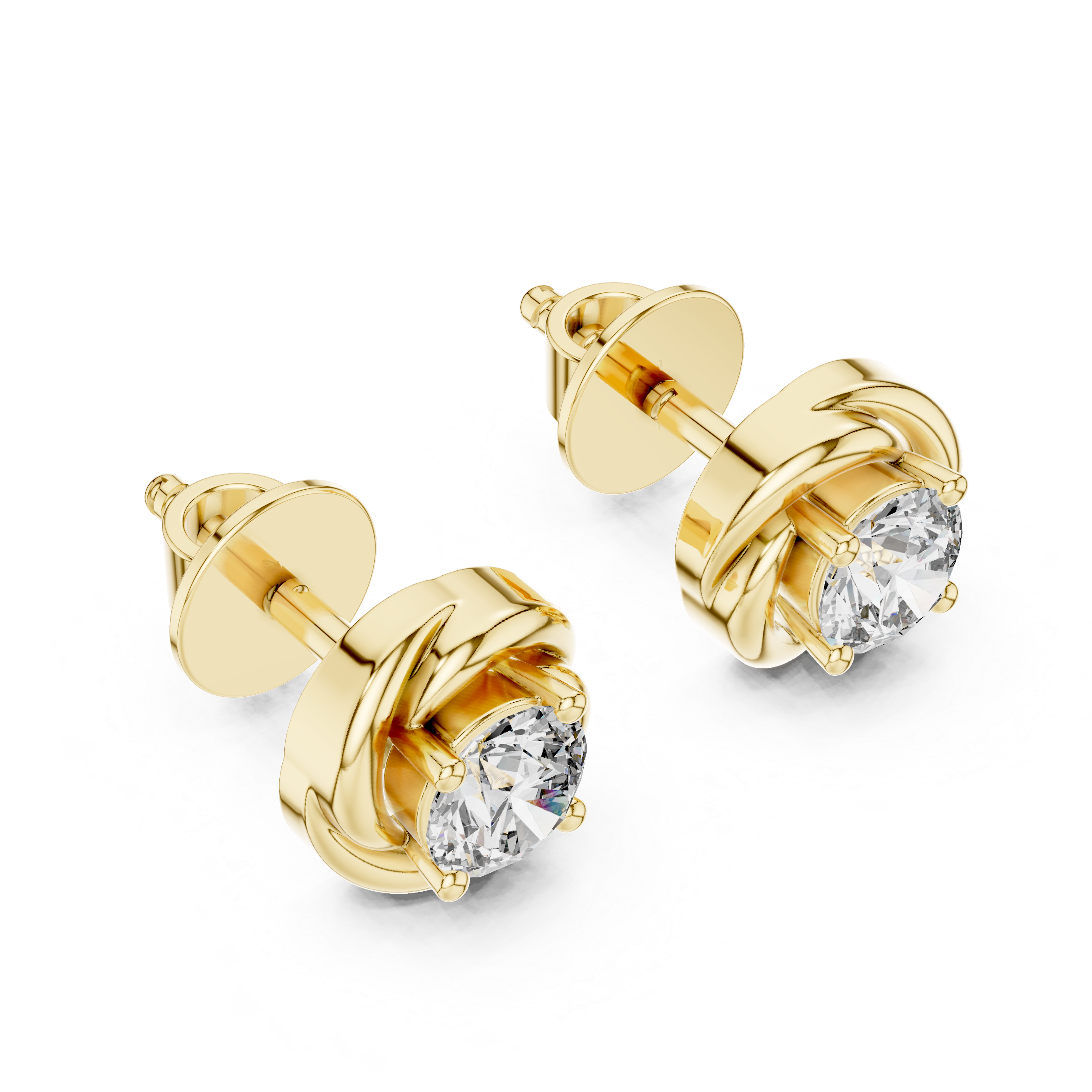 Exquisite Cluster Lab Grown Diamond Earrings