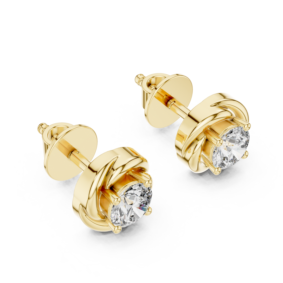 Dainty Cluster Lab Grown Diamond Earrings