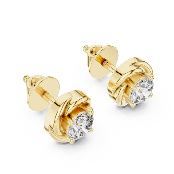 Dainty Cluster Lab Grown Diamond Earrings