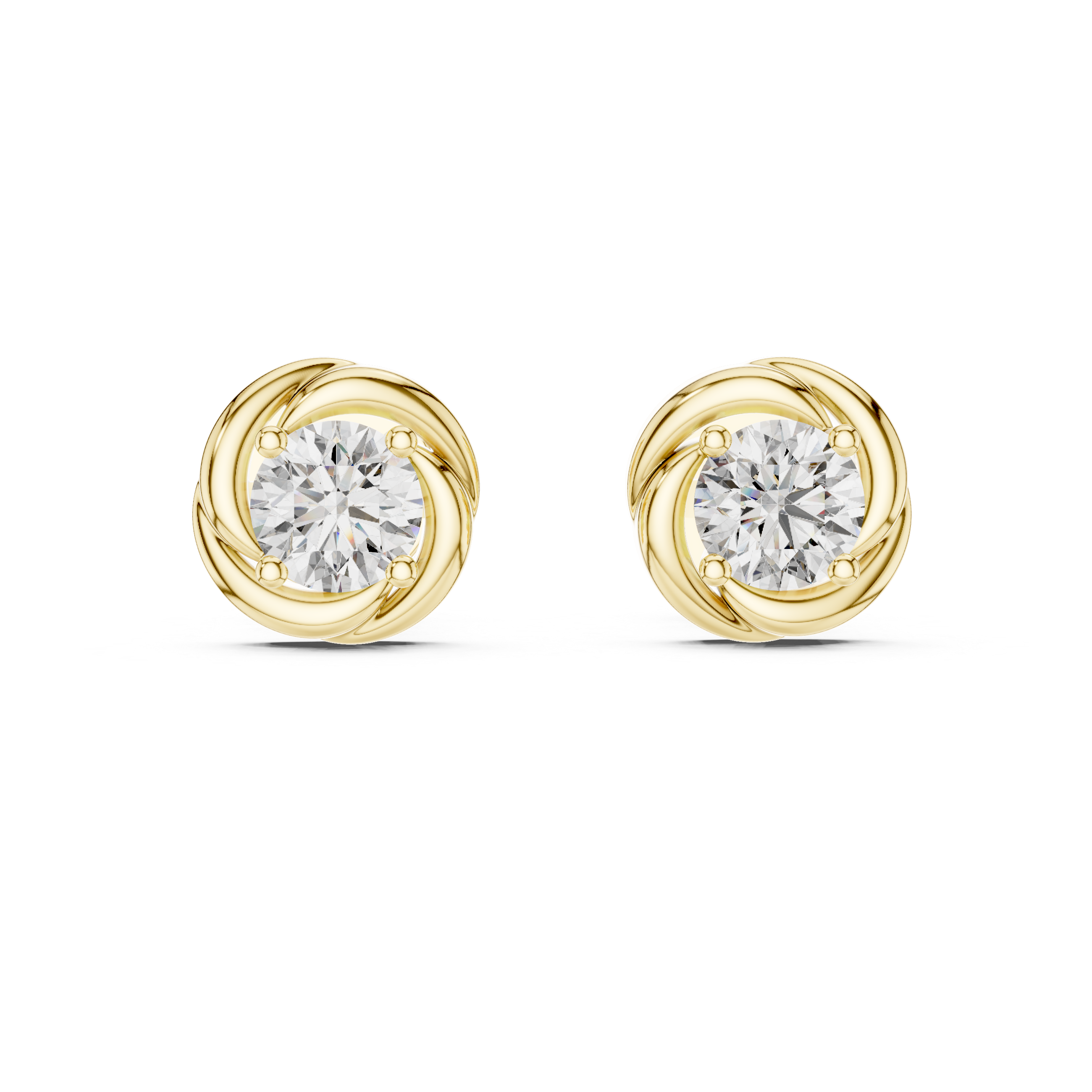 Exquisite Cluster Lab Grown Diamond Earrings