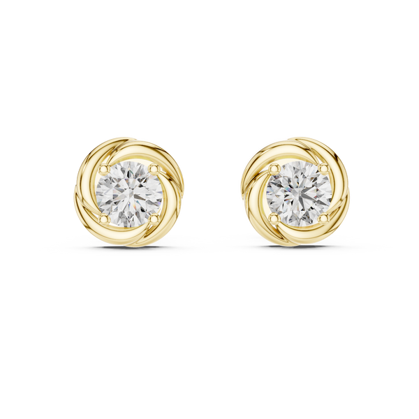 Exquisite Cluster Lab Grown Diamond Earrings