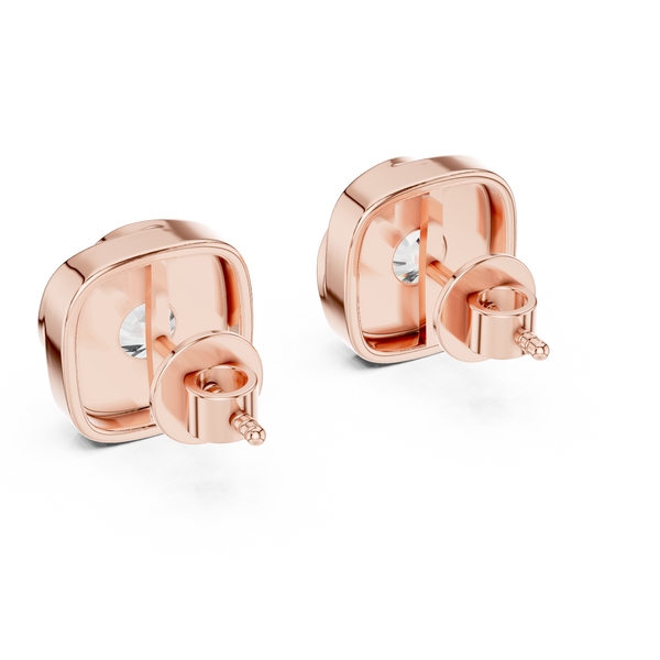Dainty Floral Lab Grown Diamond Earrings