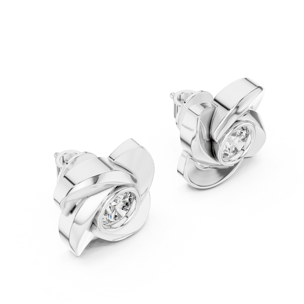 Classic Round Lab Grown Diamond Earrings
