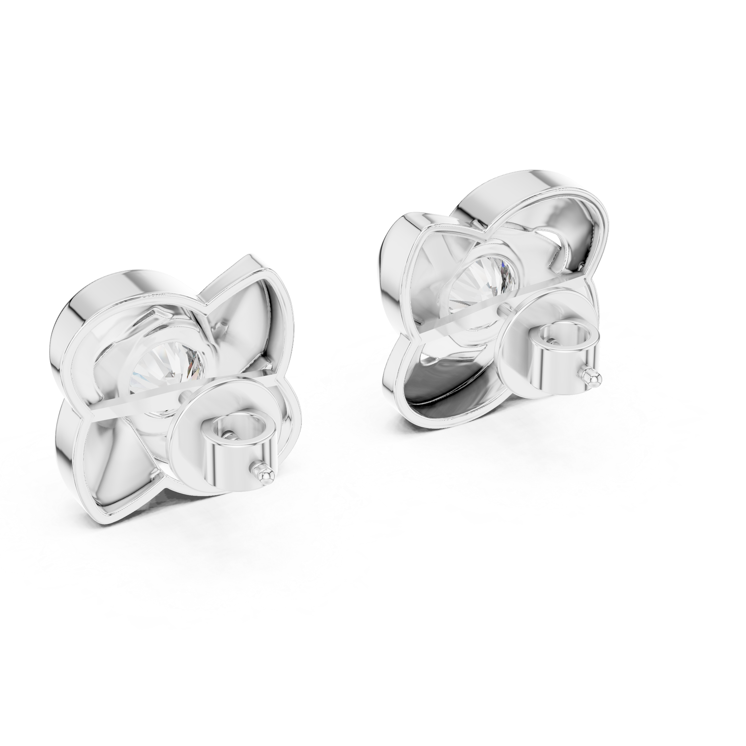 Classic Round Lab Grown Diamond Earrings