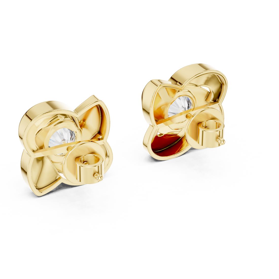 Classic Round Lab Grown Diamond Earrings