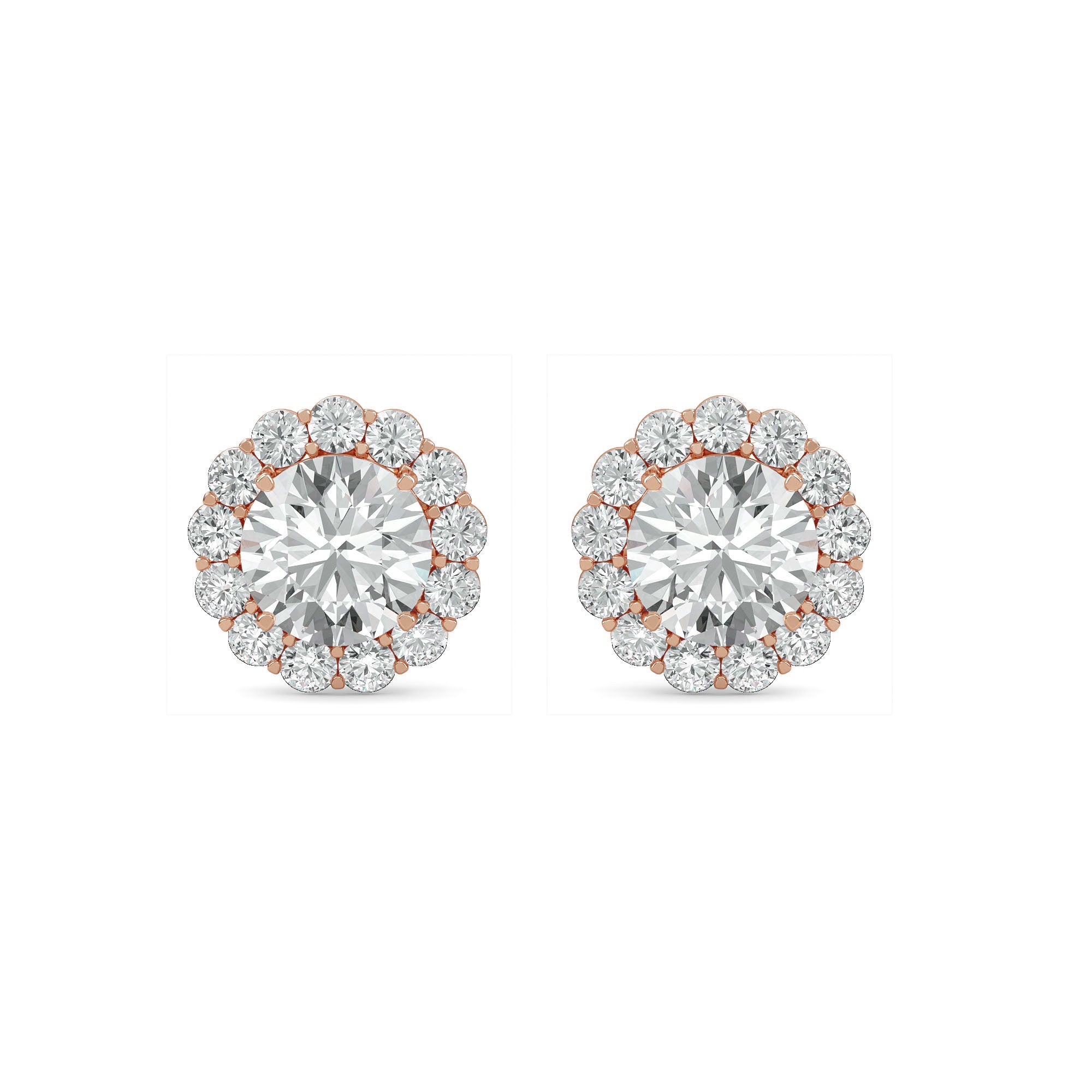 Versatile Halo Stud Earrings