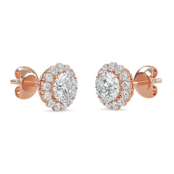 Versatile Halo Stud Earrings