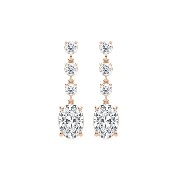 Classic Four-Stone Drop Earrings