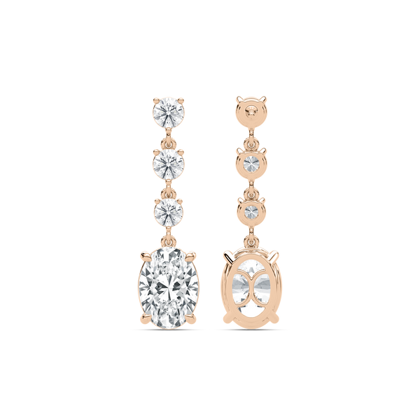 Classic Four-Stone Drop Earrings