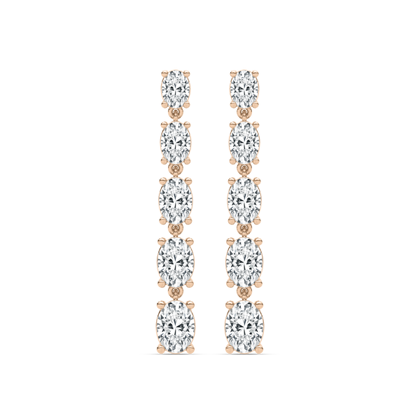 Celeste Oval Cascade Earrings