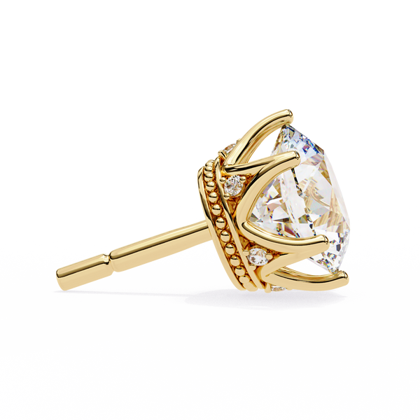 Elegant Six-Prong Diamond Stud Earrings