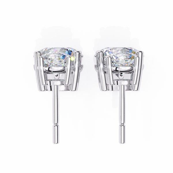 Starlight Round Cut Solitaire Drop Earrings