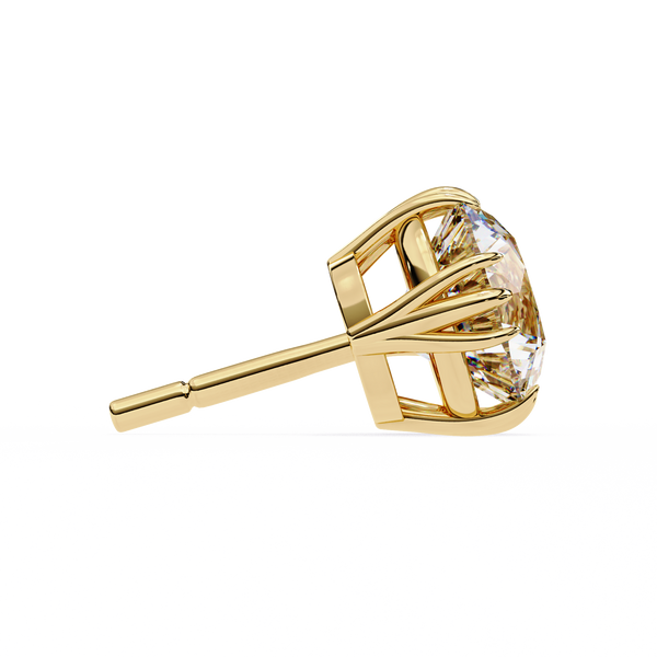 Eterna triple Prong Classic Solitaire Stud Earrings