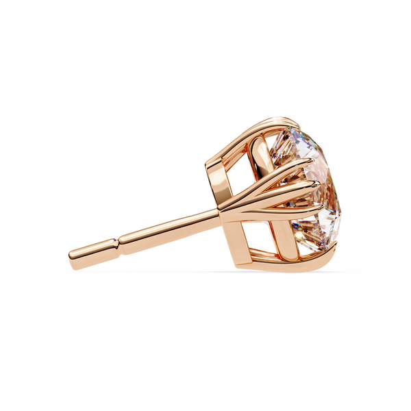 Eterna triple Prong Classic Solitaire Stud Earrings