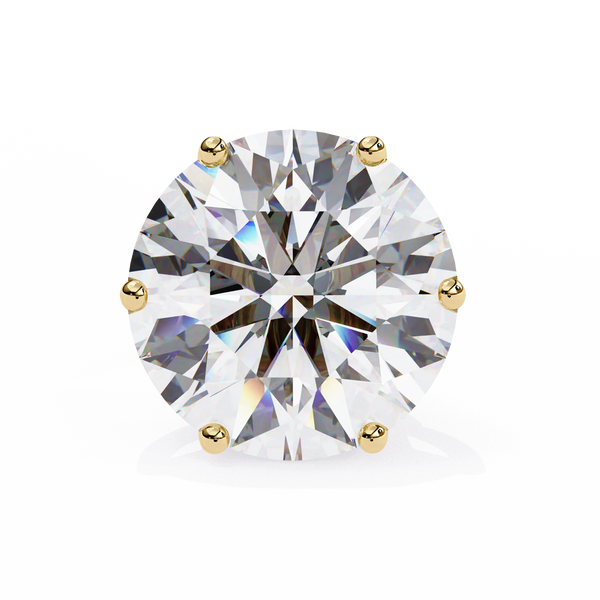 6 Prongs Brilliant Cut Diamond Stud Earring