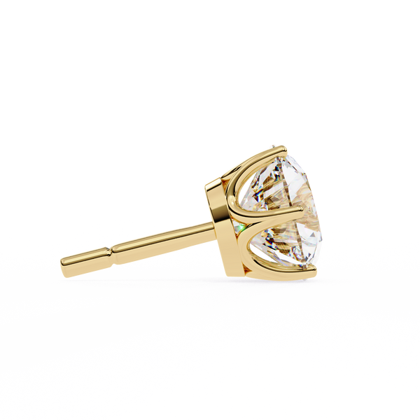 6 Prongs Brilliant Cut Diamond Stud Earring