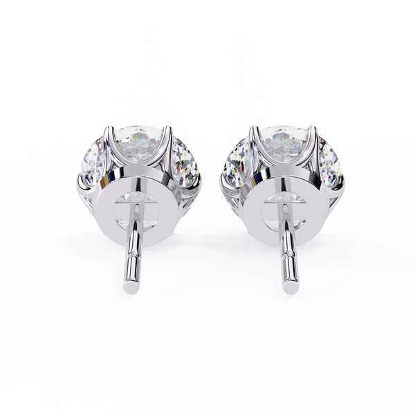 6 Prongs Brilliant Cut Diamond Stud Earring