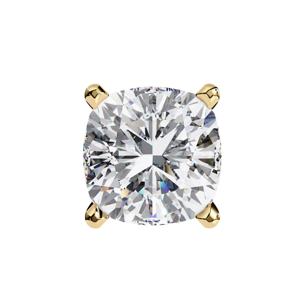 Classic Cushion Solitaire Stud Earrings