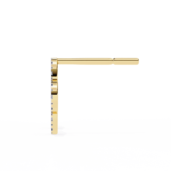 Four-Leaf Clover Diamond Stud Earrings