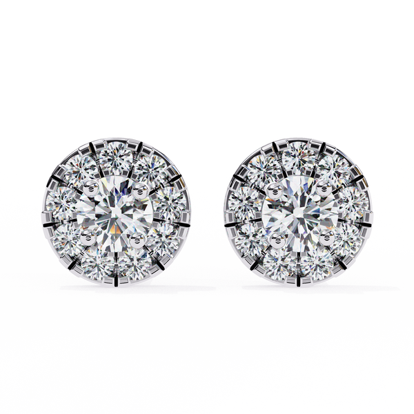 Mystic Glam Diamond Stud Earrings