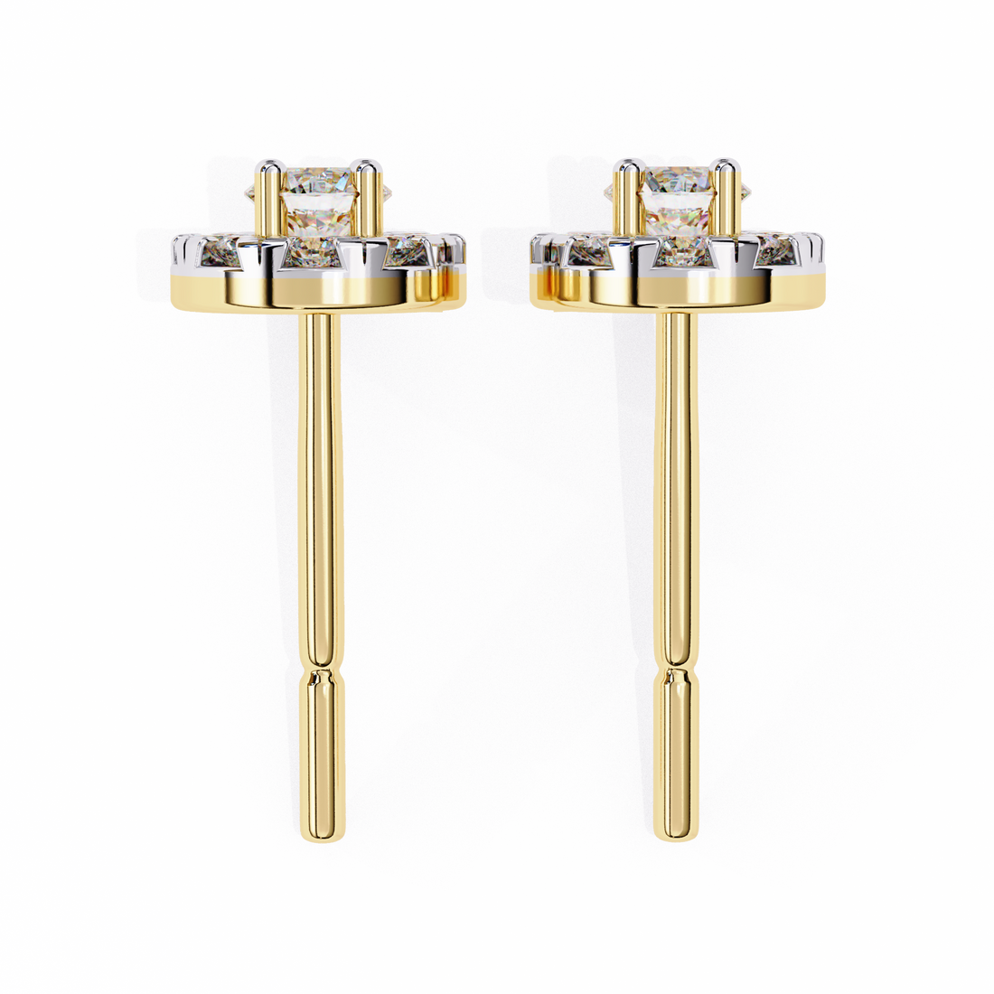 Mystic Glam Diamond Stud Earrings
