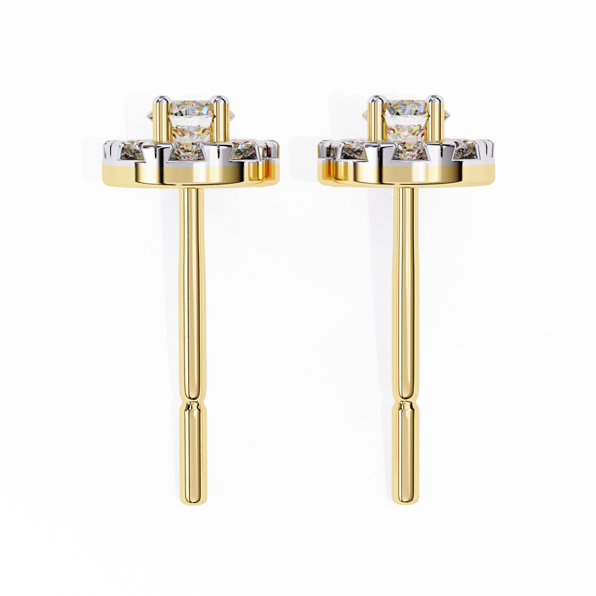 Mystic Glam Diamond Stud Earrings