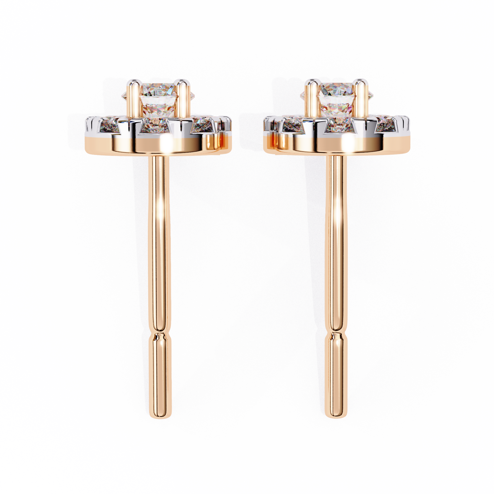 Mystic Glam Diamond Stud Earrings
