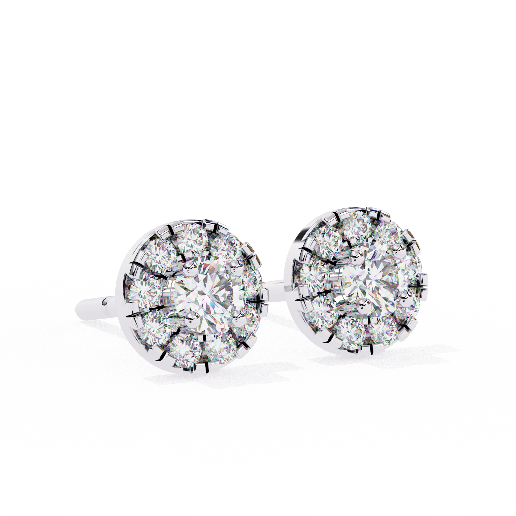 Mystic Glam Diamond Stud Earrings