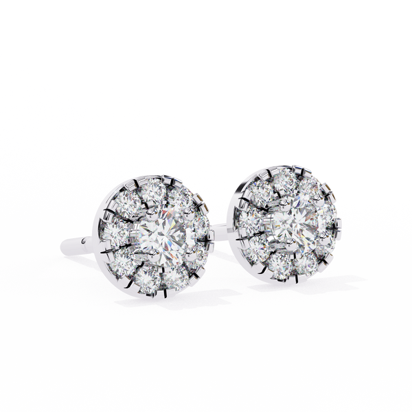 Mystic Glam Diamond Stud Earrings