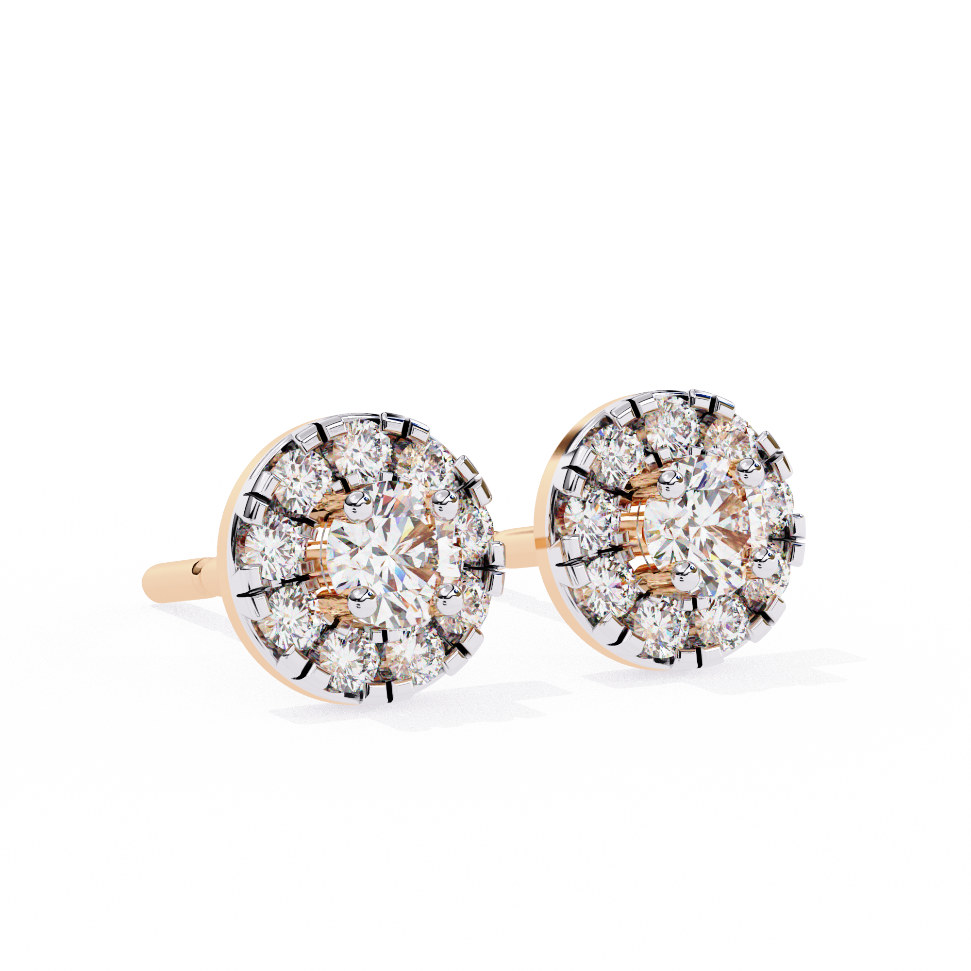 Mystic Glam Diamond Stud Earrings