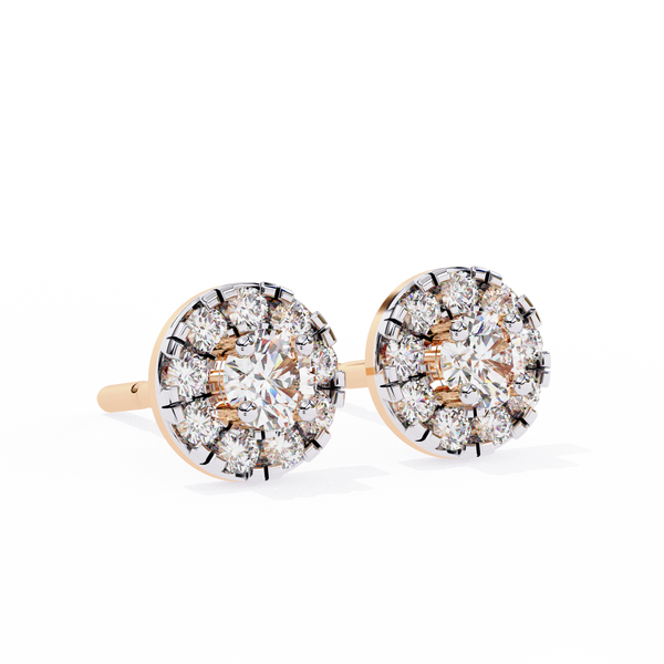 Mystic Glam Diamond Stud Earrings