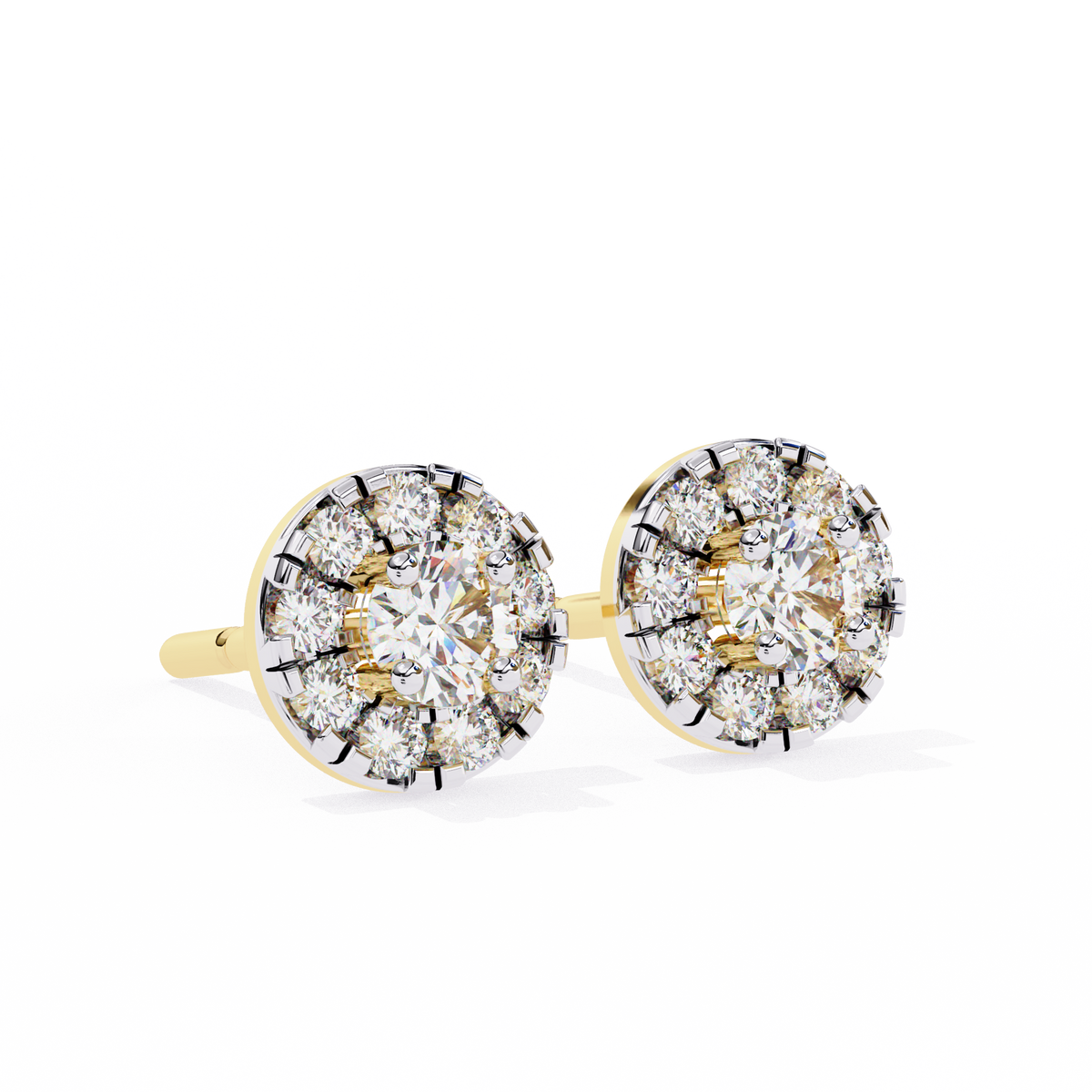Mystic Glam Lab Grown Diamond Stud Earrings