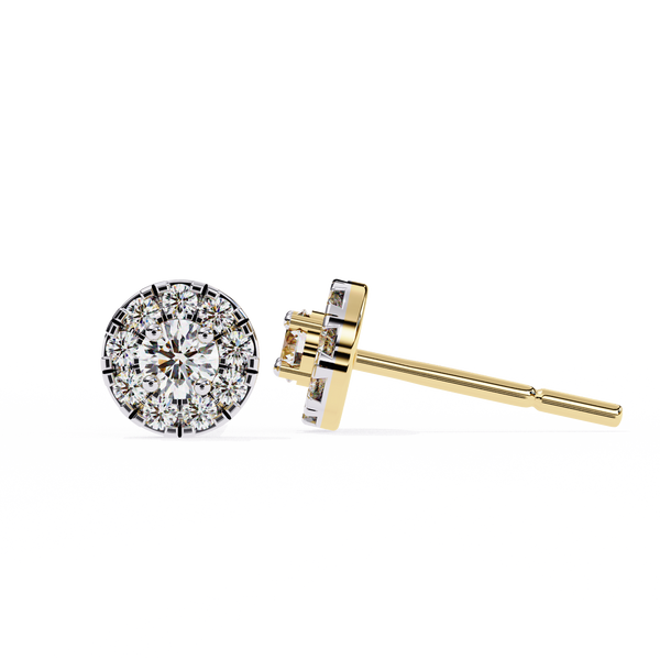 Mystic Glam Diamond Stud Earrings