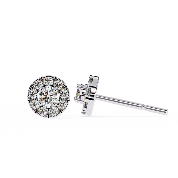 Mystic Glam Diamond Stud Earrings