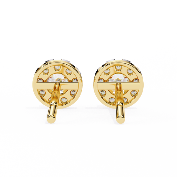 Mystic Glam Diamond Stud Earrings