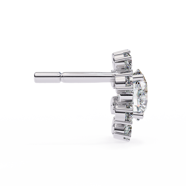 Statement Starburst Diamond Stud Earrings